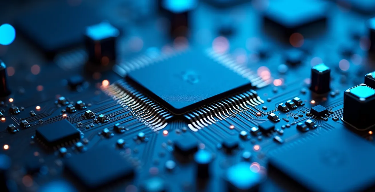 Infrastructure technologique sécurisée représentant la protection des données d'IA au Québec