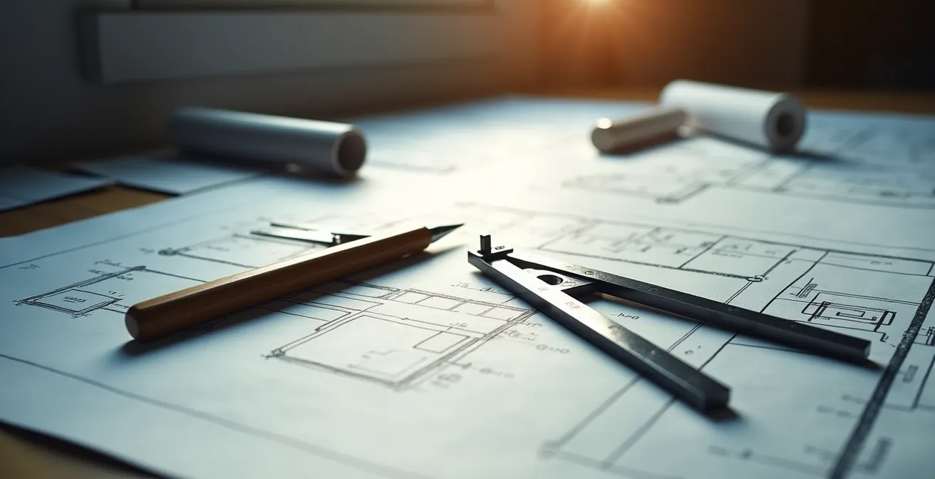 Plans architecturaux détaillés d'un système de ventilation de cuisine commerciale